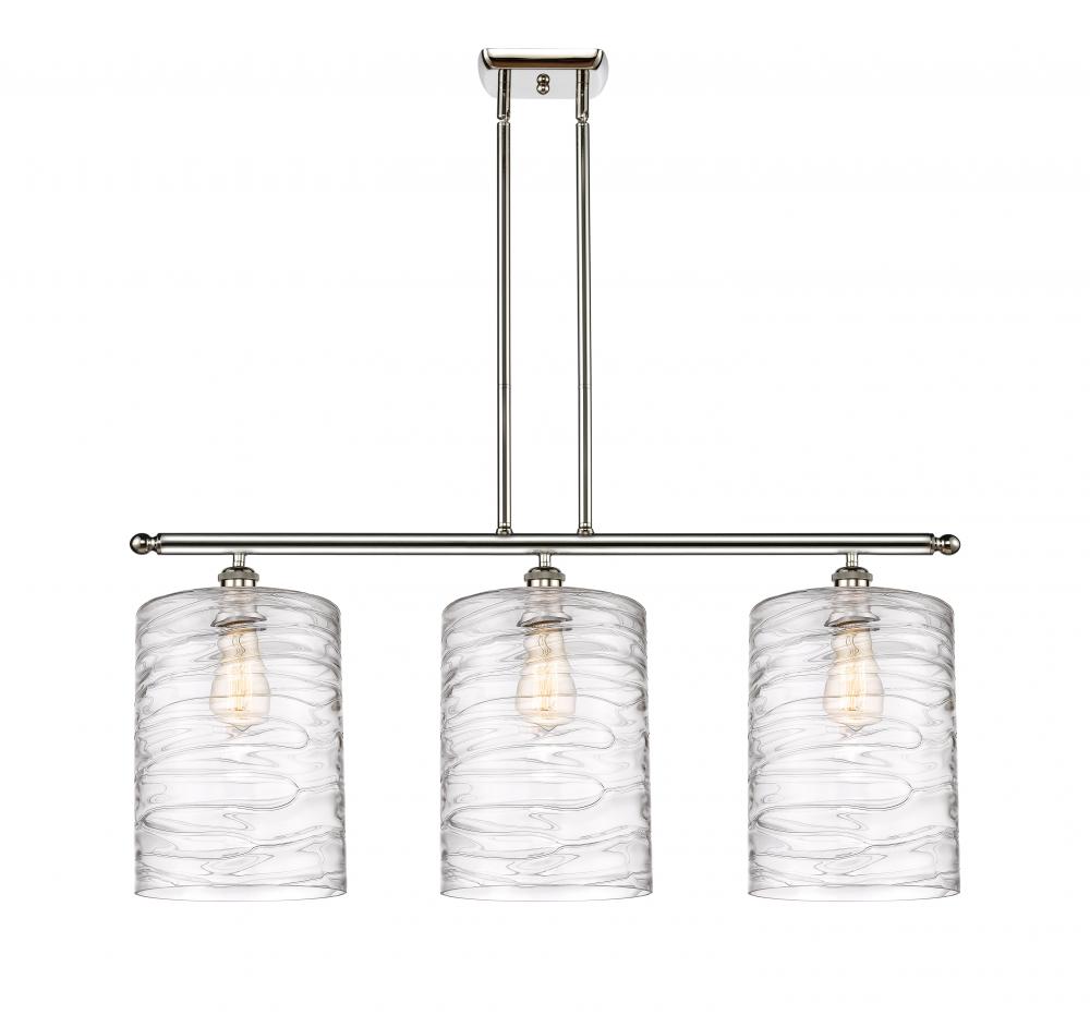 Cobbleskill - 3 Light - 36 inch - Polished Nickel - Cord hung - Island Light