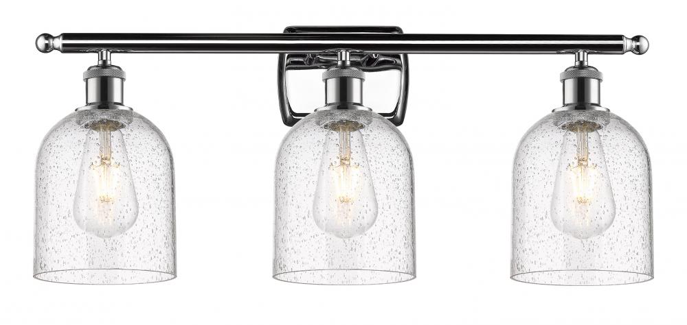 Bella - 3 Light - 26 inch - Polished Chrome - Bath Vanity Light