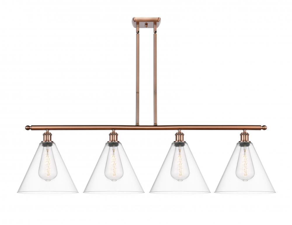 Berkshire - 4 Light - 50 inch - Antique Copper - Cord hung - Island Light