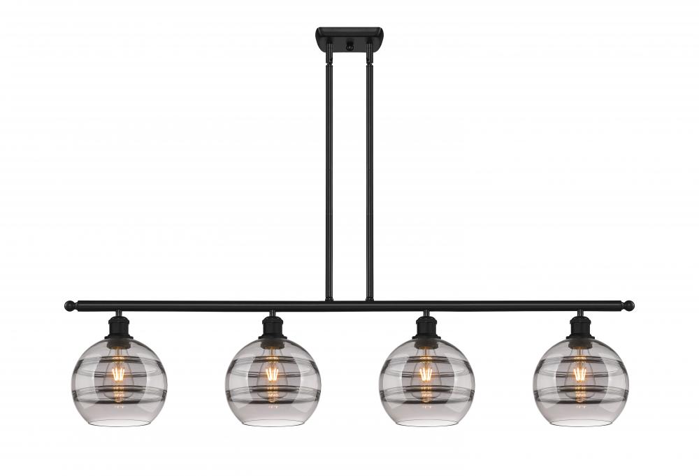 Rochester - 4 Light - 48 inch - Matte Black - Cord hung - Island Light