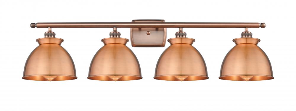 Adirondack - 4 Light - 38 inch - Antique Copper - Bath Vanity Light