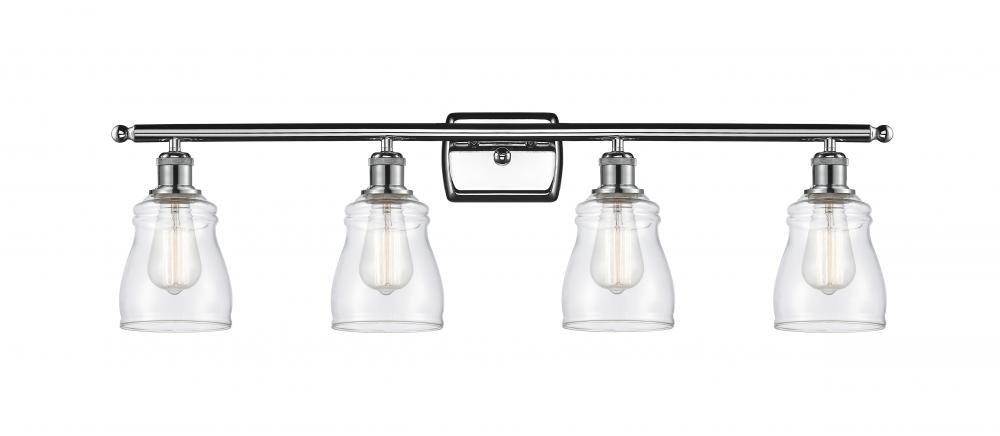 Ellery - 4 Light - 35 inch - Polished Chrome - Bath Vanity Light