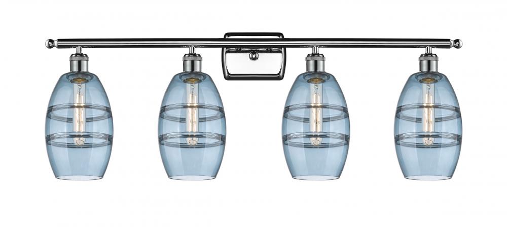 Vaz - 4 Light - 36 inch - Polished Chrome - Bath Vanity Light