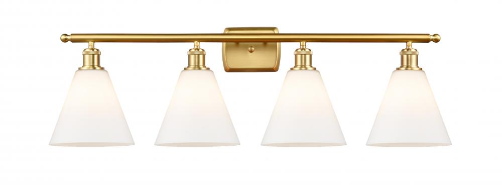 Berkshire - 4 Light - 38 inch - Satin Gold - Bath Vanity Light