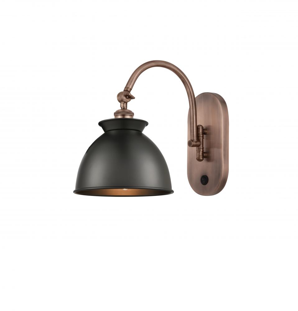 Adirondack - 1 Light - 8 inch - Antique Copper - Sconce