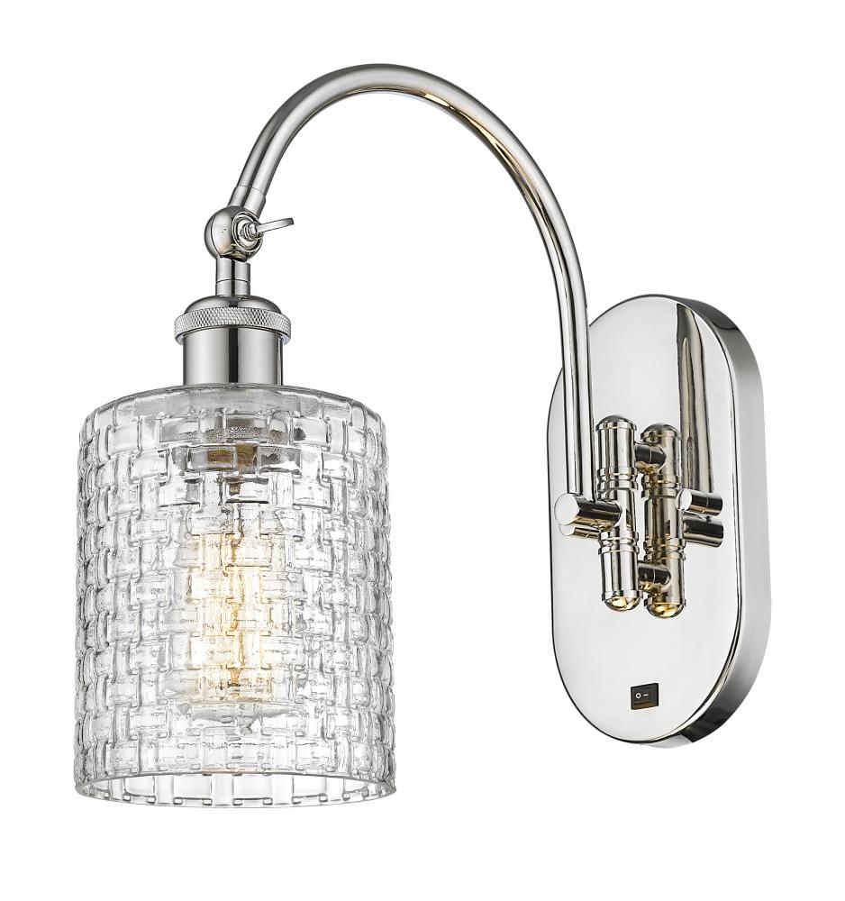 Cobbleskill - 1 Light - 5 inch - Polished Nickel - Sconce