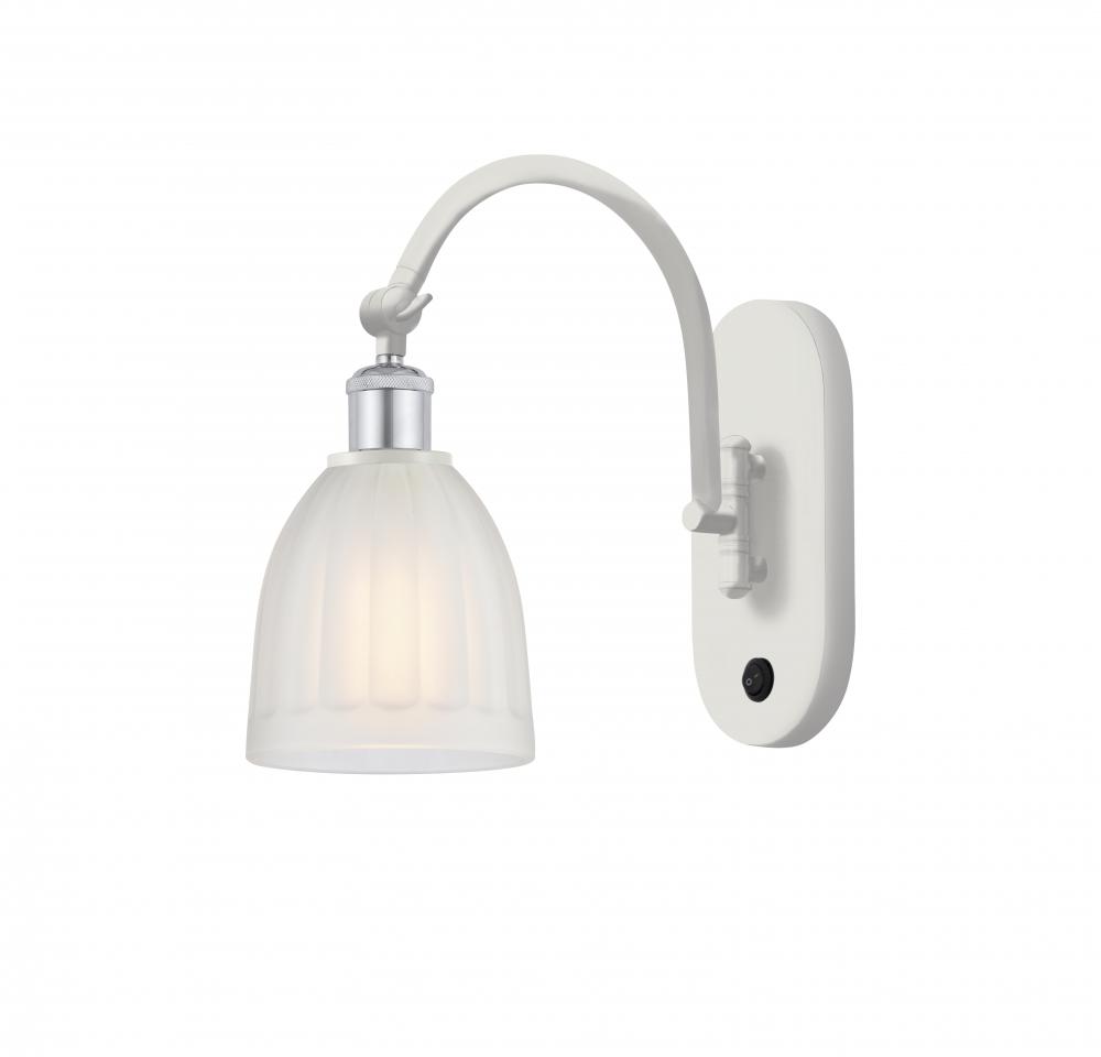 Brookfield - 1 Light - 6 inch - White Polished Chrome - Sconce