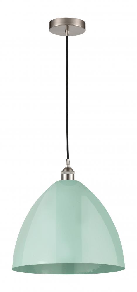 Plymouth - 1 Light - 16 inch - Brushed Satin Nickel - Cord hung - Mini Pendant