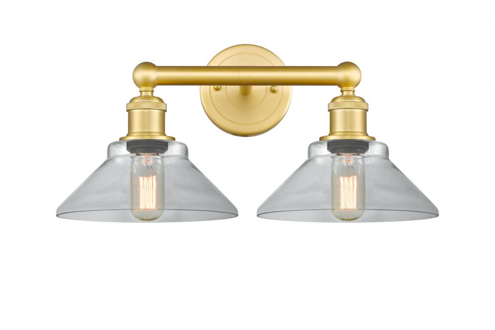 Orwell - 2 Light - 17 inch - Satin Gold - Bath Vanity Light