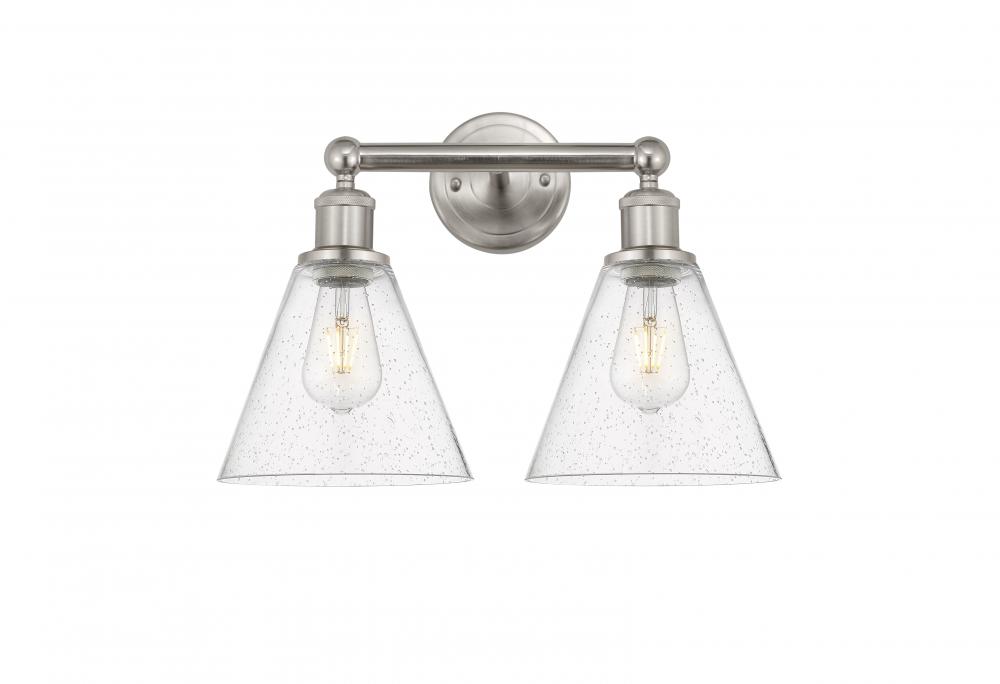 Berkshire - 2 Light - 17 inch - Satin Nickel - Bath Vanity Light