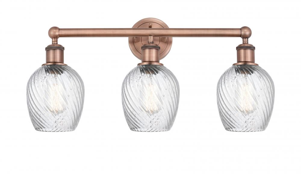 Salina - 3 Light - 24 inch - Antique Copper - Bath Vanity Light