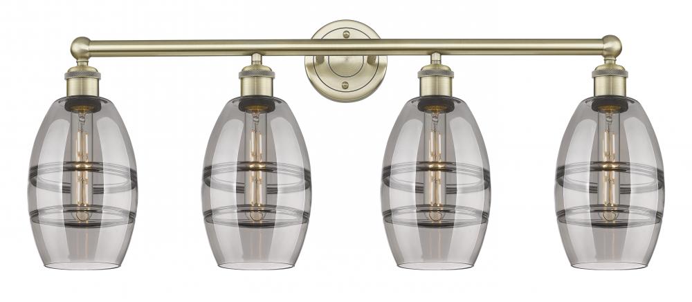 Vaz - 4 Light - 33 inch - Antique Brass - Bath Vanity Light