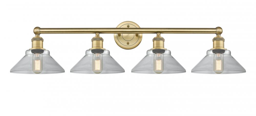 Orwell - 4 Light - 35 inch - Brushed Brass - Bath Vanity Light