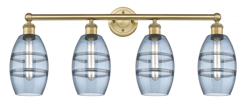 Vaz - 4 Light - 33 inch - Brushed Brass - Bath Vanity Light