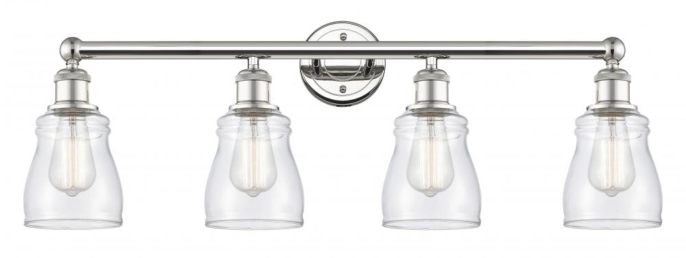 Ellery - 4 Light - 32 inch - Polished Nickel - Bath Vanity Light