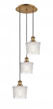 Innovations Lighting 113B-3P-BB-G402 - Niagara - 3 Light - 13 inch - Brushed Brass - Cord Hung - Multi Pendant