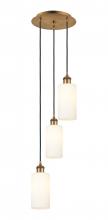 Innovations Lighting 113B-3P-BB-G434-7WH - Crown Point - 3 Light - 13 inch - Brushed Brass - Multi Pendant