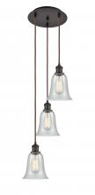 Innovations Lighting 113B-3P-OB-G2812 - Hanover - 3 Light - 13 inch - Oil Rubbed Bronze - Cord Hung - Multi Pendant