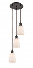 Innovations Lighting 113B-3P-OB-G391 - Ellery - 3 Light - 12 inch - Oil Rubbed Bronze - Cord Hung - Multi Pendant