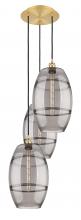 Innovations Lighting 113B-3P-SG-G557-10SM - Vaz - 3 Light - 17 inch - Satin Gold - Cord hung - Multi Pendant