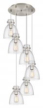 Innovations Lighting 116-410-1PS-SN-G412-8SDY - Newton Bell - 6 Light - 19 inch - Brushed Satin Nickel - Multi Pendant