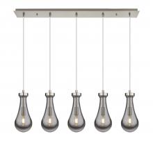 Innovations Lighting 125-451-1P-SN-G451-5SM - Owego - 5 Light - 37 inch - Brushed Satin Nickel - Linear Pendant