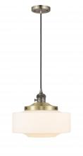 Innovations Lighting 201CSW-AB-G691-12 - Bridgeton - 1 Light - 16 inch - Antique Brass - Cord hung - Mini Pendant