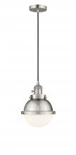 Innovations Lighting 201CSW-SN-HFS-61-SN - Hampden - 1 Light - 7 inch - Brushed Satin Nickel - Cord hung - Mini Pendant