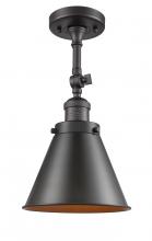 Innovations Lighting 201F-OB-M13-OB - Appalachian - 1 Light - 8 inch - Oil Rubbed Bronze - Semi-Flush Mount