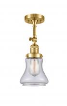 Innovations Lighting 201F-SG-G194 - Bellmont - 1 Light - 6 inch - Satin Gold - Semi-Flush Mount