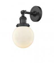 Innovations Lighting 203-OB-G201-6 - Beacon - 1 Light - 6 inch - Oil Rubbed Bronze - Sconce