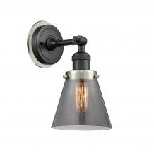 Innovations Lighting 203BK-BPSN-HRSN-G63 - Cone - 1 Light - 6 inch - Matte Black - Sconce