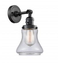 Innovations Lighting 203SW-BK-G194 - Bellmont - 1 Light - 7 inch - Matte Black - Sconce