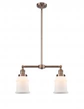 Innovations Lighting 209-AC-G181 - Canton - 2 Light - 21 inch - Antique Copper - Stem Hung - Island Light