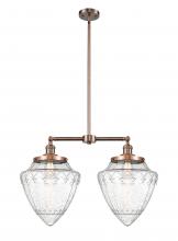 Innovations Lighting 209-AC-G664-12 - Bullet - 2 Light - 24 inch - Antique Copper - Stem Hung - Island Light