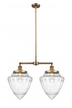 Innovations Lighting 209-BB-G664-12 - Bullet - 2 Light - 24 inch - Brushed Brass - Stem Hung - Island Light