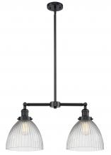 Innovations Lighting 209-OB-G222 - Seneca Falls - 2 Light - 21 inch - Oil Rubbed Bronze - Stem Hung - Island Light