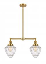 Innovations Lighting 209-SG-G664-7 - Bullet - 2 Light - 24 inch - Satin Gold - Stem Hung - Island Light