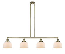 Innovations Lighting 214-AB-G71-LED - Bell - 4 Light - 53 inch - Antique Brass - Stem Hung - Island Light