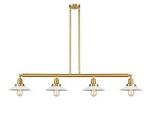 Innovations Lighting 214-SG-G1 - Halophane - 4 Light - 53 inch - Satin Gold - Stem Hung - Island Light