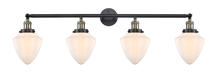 Innovations Lighting 215-BAB-G661-7 - Bullet - 4 Light - 46 inch - Black Antique Brass - Bath Vanity Light