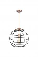 Innovations Lighting 221-1S-AC-CE-16-BK - Lake Placid - 1 Light - 16 inch - Antique Copper - Pendant