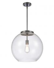 Innovations Lighting 221-1S-BK-G122-16 - Athens - 1 Light - 16 inch - Matte Black - Cord hung - Pendant