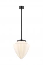 Innovations Lighting 221-1S-BK-G661-12 - Beacon - 1 Light - 16 inch - Matte Black - Stem Hung - Pendant