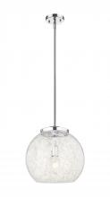 Innovations Lighting 221-1S-PC-G1216-14WM - White Mouchette - 1 Light - 14 inch - Polished Chrome - Stem Hung - Pendant