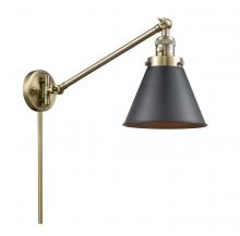 Innovations Lighting 237-AB-M13-BK - Appalachian - 1 Light - 8 inch - Antique Brass - Swing Arm