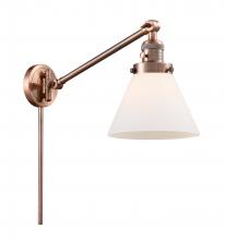 Innovations Lighting 237-AC-G41 - Cone - 1 Light - 8 inch - Antique Copper - Swing Arm