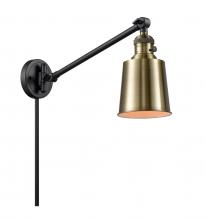 Innovations Lighting 237-BAB-M9-AB - Addison - 1 Light - 8 inch - Black Antique Brass - Swing Arm