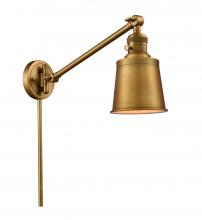 Innovations Lighting 237-BB-M9-BB - Addison - 1 Light - 8 inch - Brushed Brass - Swing Arm