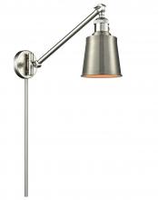 Innovations Lighting 237-SN-M9-SN - Addison - 1 Light - 8 inch - Brushed Satin Nickel - Swing Arm